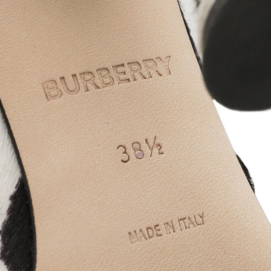 Burberry - Burberry Bicolor Dalmatian Print Calf Hair Ava Pump 38.5 | The Closet