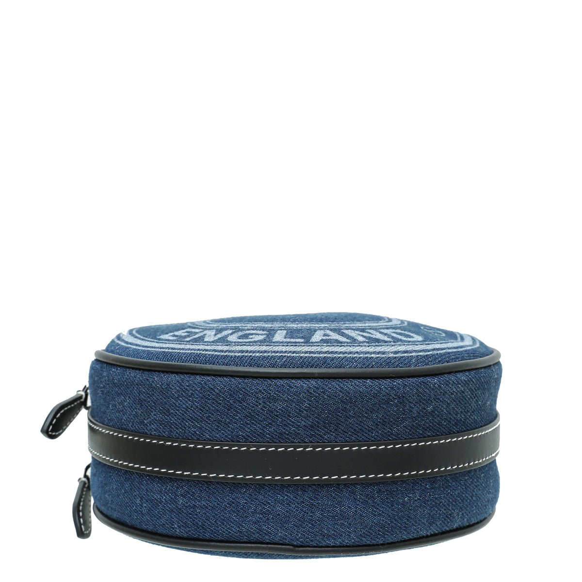 Burberry Bicolor Denim Graphic Logo Louise Round Bag-Burberry-THE CLOSET