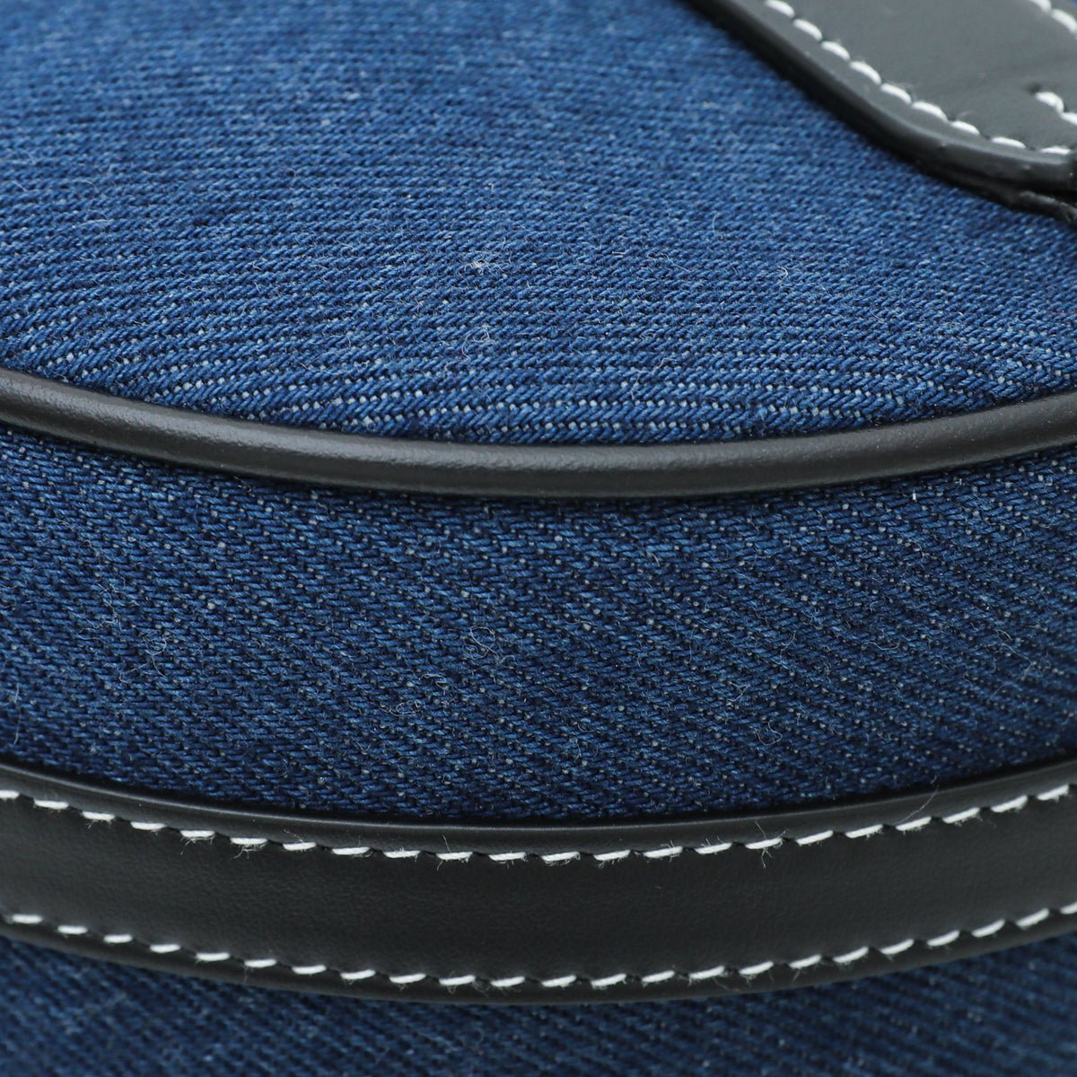 Burberry Bicolor Denim Graphic Logo Louise Round Bag-Burberry-THE CLOSET