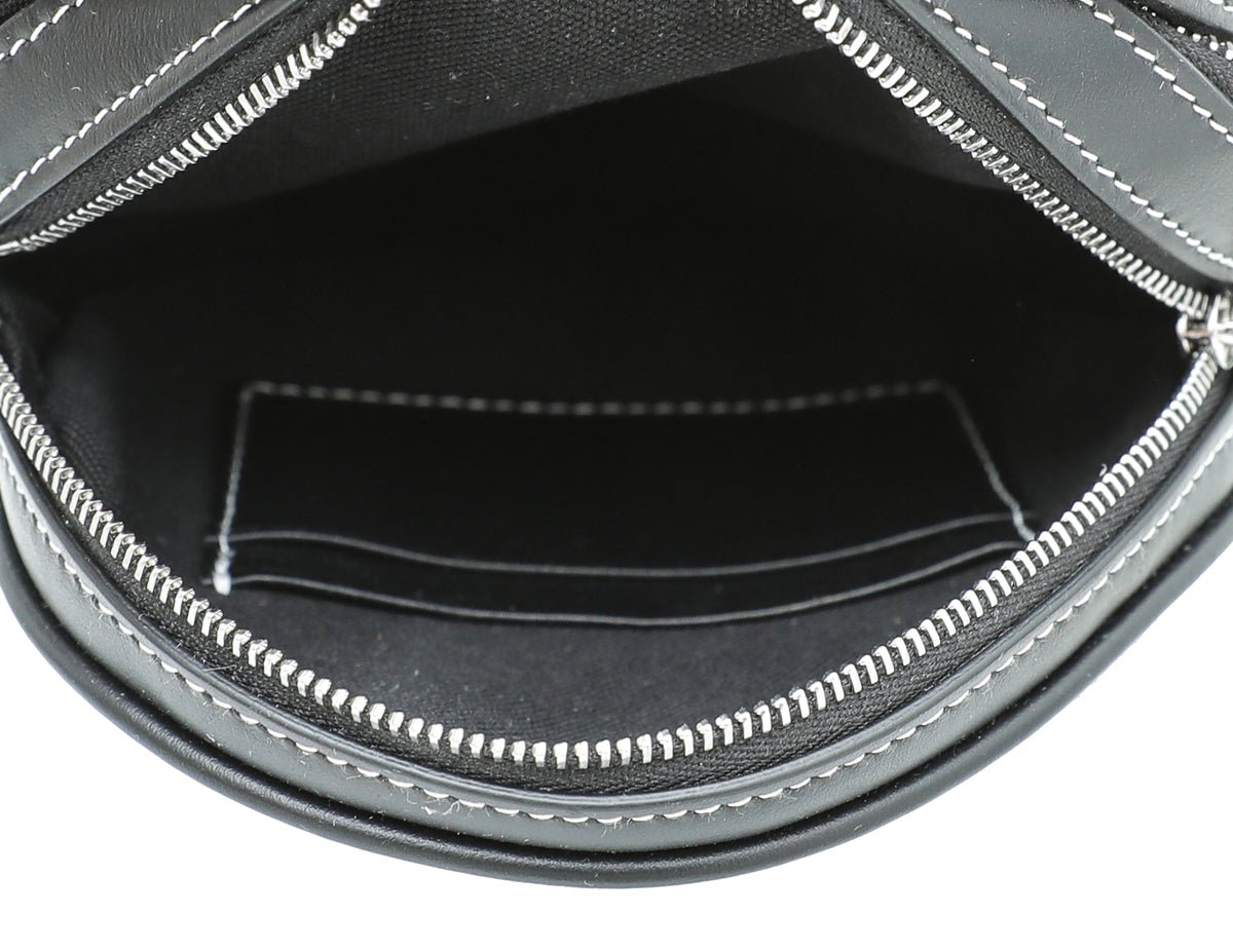 Burberry Bicolor Denim Graphic Logo Louise Round Bag-Burberry-THE CLOSET