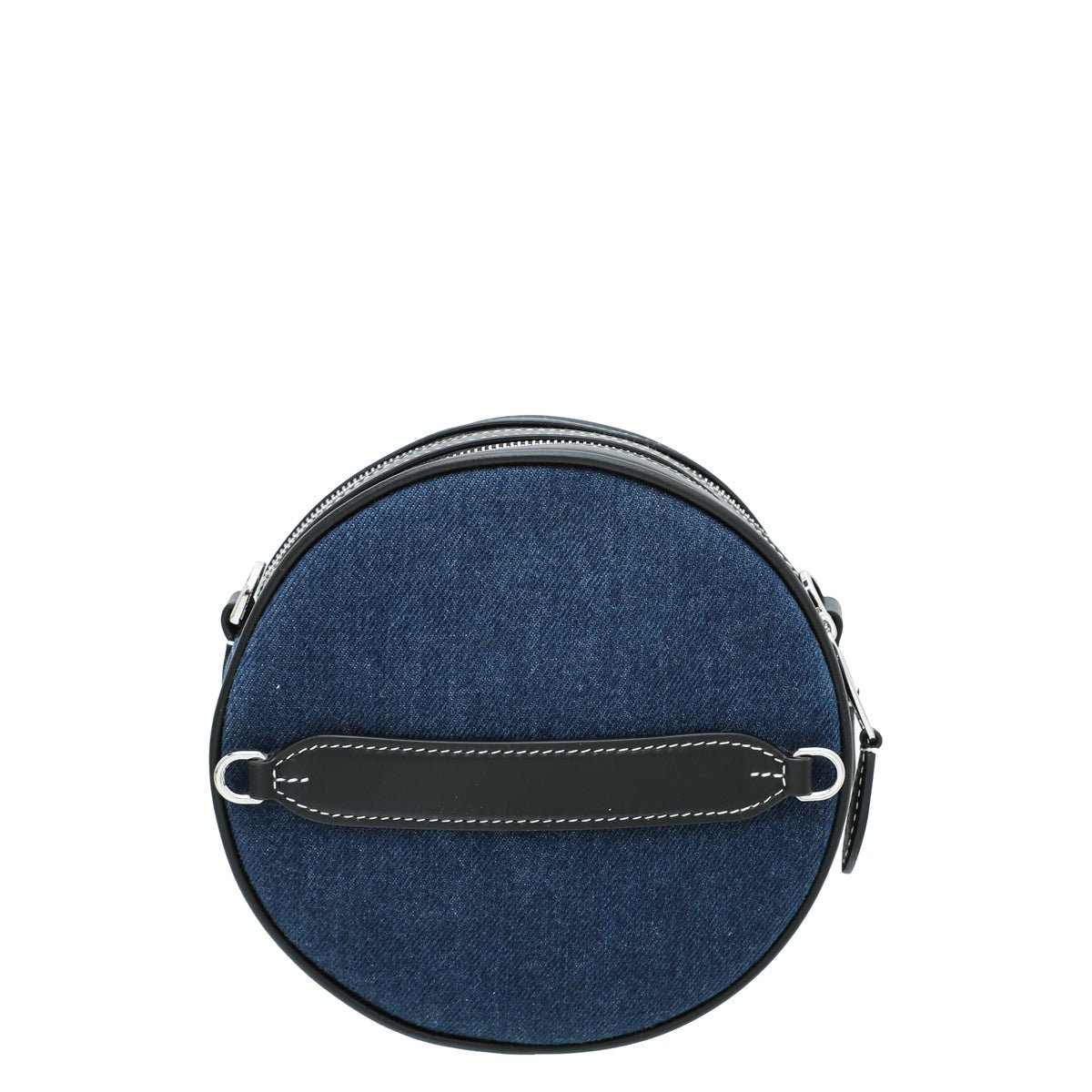 Burberry Bicolor Denim Graphic Logo Louise Round Bag-Burberry-THE CLOSET