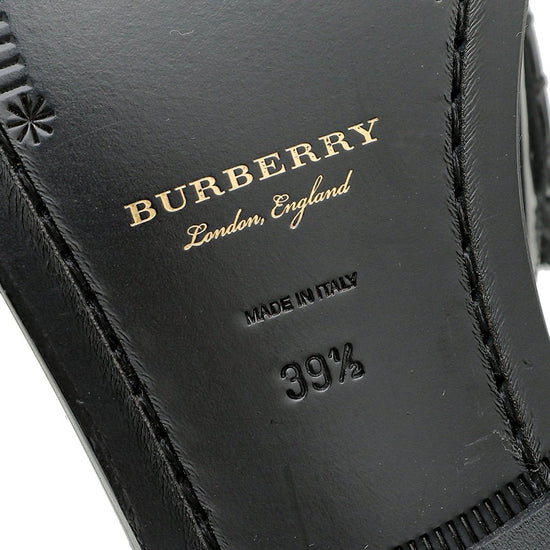 Burberry - Burberry Bicolor Eng Icons Fringes Beckshill Slide 39.5 | The Closet