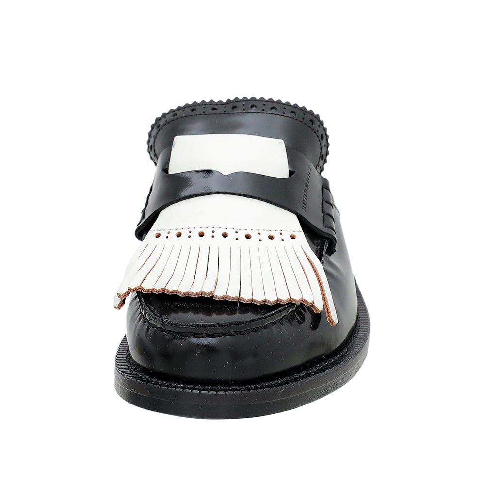 Burberry Bicolor Eng Icons Fringes Beckshill Slide 39.5-Burberry-THE CLOSET