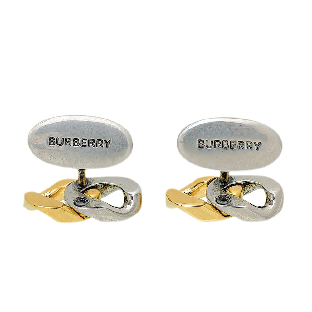 Burberry Bicolor Finish Chain Link Cufflinks-Burberry-THE CLOSET