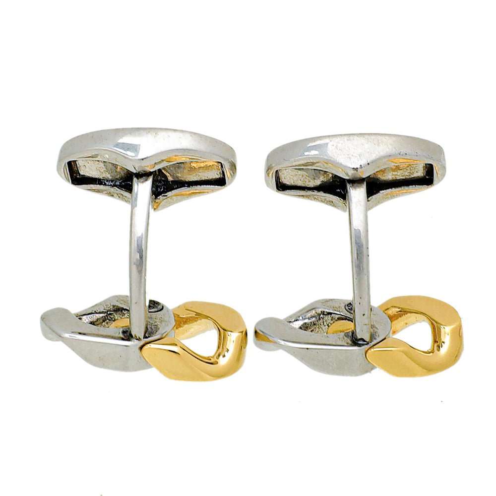 Burberry Bicolor Finish Chain Link Cufflinks-Burberry-THE CLOSET