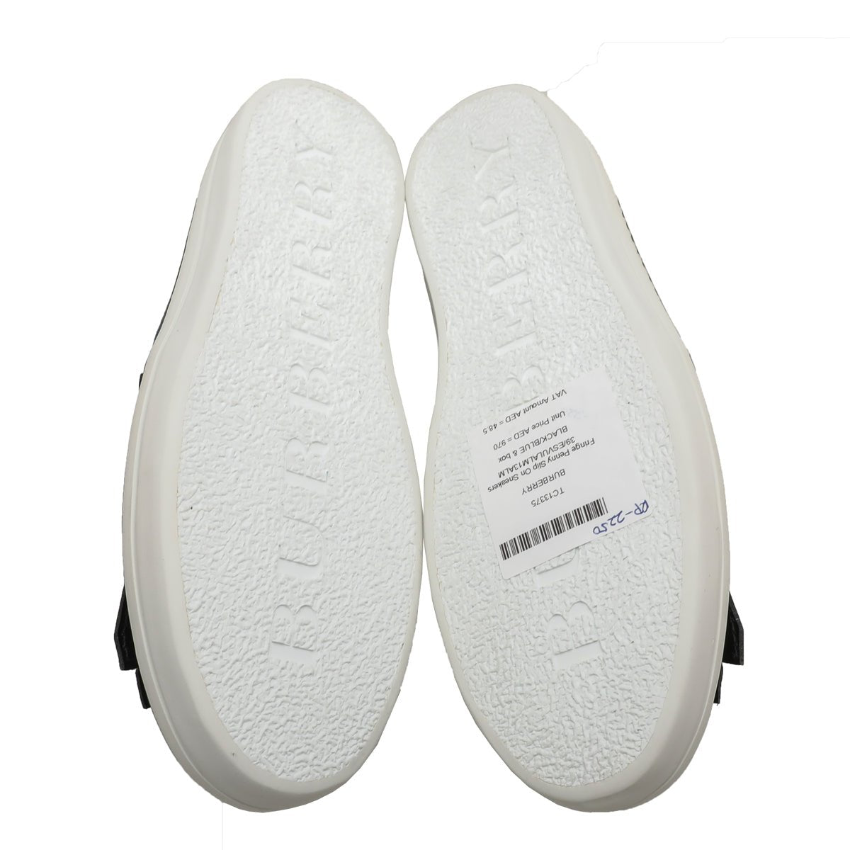 Burberry Bicolor Fringe Penny Slip on Sneakers 39-Burberry-THE CLOSET