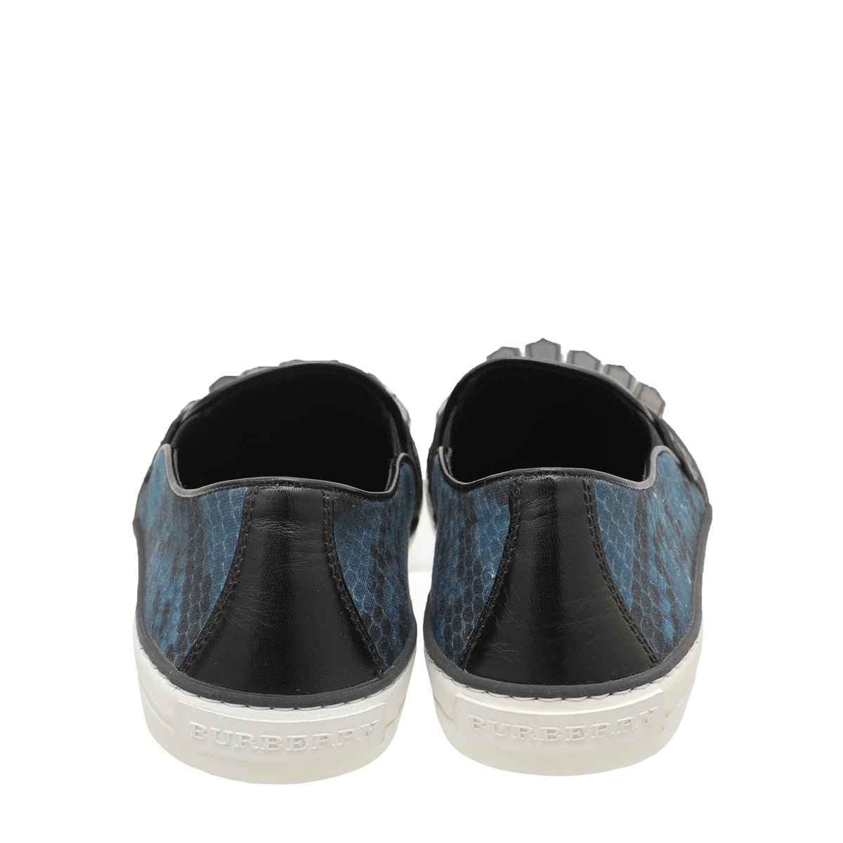 Burberry Bicolor Fringe Penny Slip on Sneakers 39-Burberry-THE CLOSET