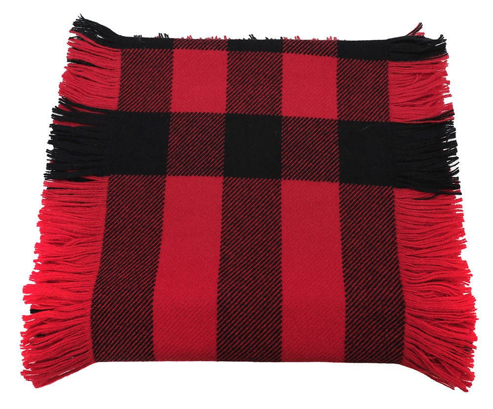 Burberry Bicolor Half Mega Check Wool Fringe Scarf-Burberry-THE CLOSET