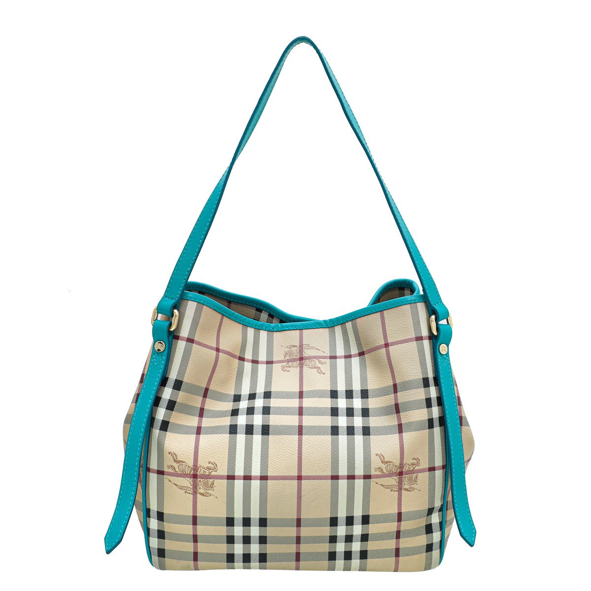 Burberry Bicolor Haymarket Canterbury Medium Bag-Burberry-THE CLOSET