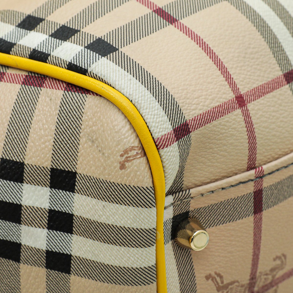 Burberry Bicolor Haymarket Canterbury Tote Medium Bag-Burberry-THE CLOSET