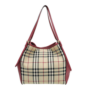 Burberry Bicolor Haymarket Canterbury حقيبة متوسطة