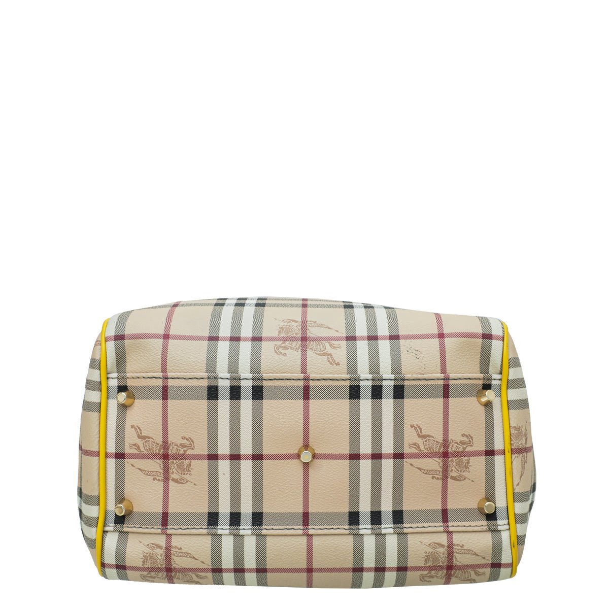 Burberry Bicolor Haymarket Canterbury Tote Medium Bag-Burberry-THE CLOSET