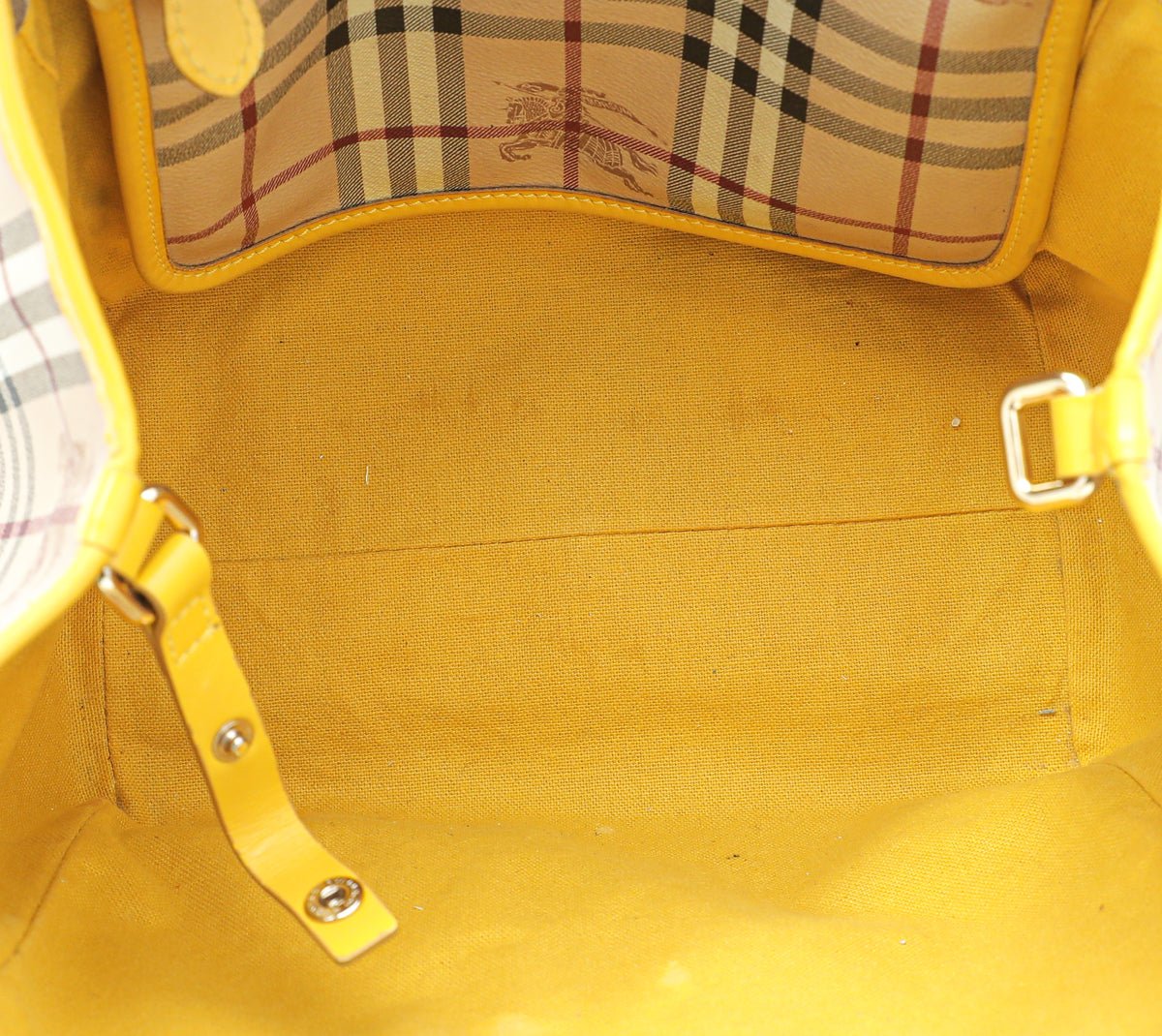 Burberry Bicolor Haymarket Canterbury Tote Medium Bag-Burberry-THE CLOSET