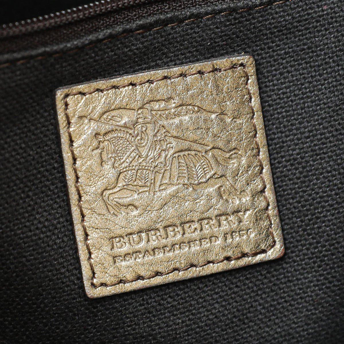 Burberry Bicolor Haymarket Check Cutout Drawstring Hobo Bag-Burberry-THE CLOSET