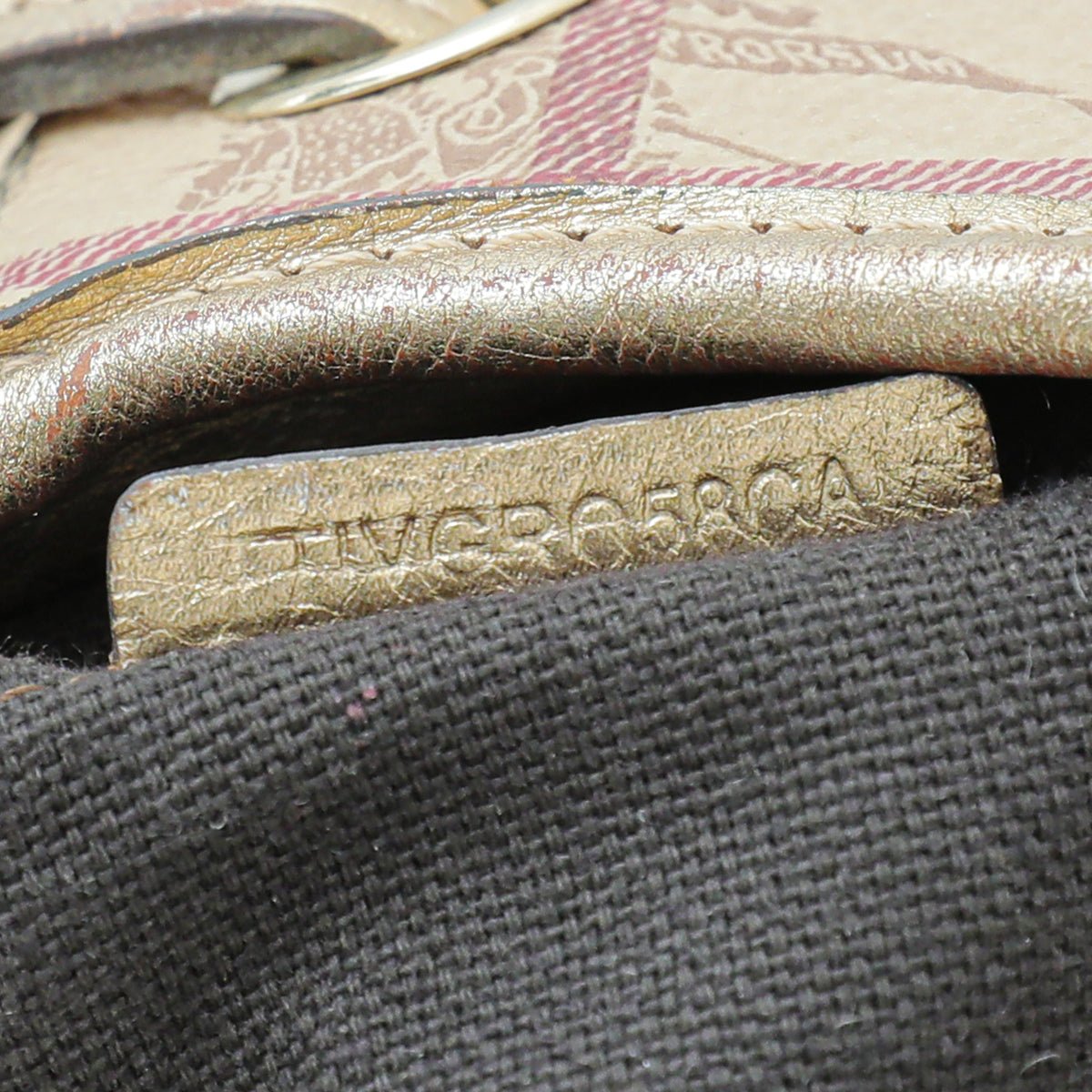 Burberry - Burberry Bicolor Haymarket Check Cutout Drawstring Hobo Bag | The Closet