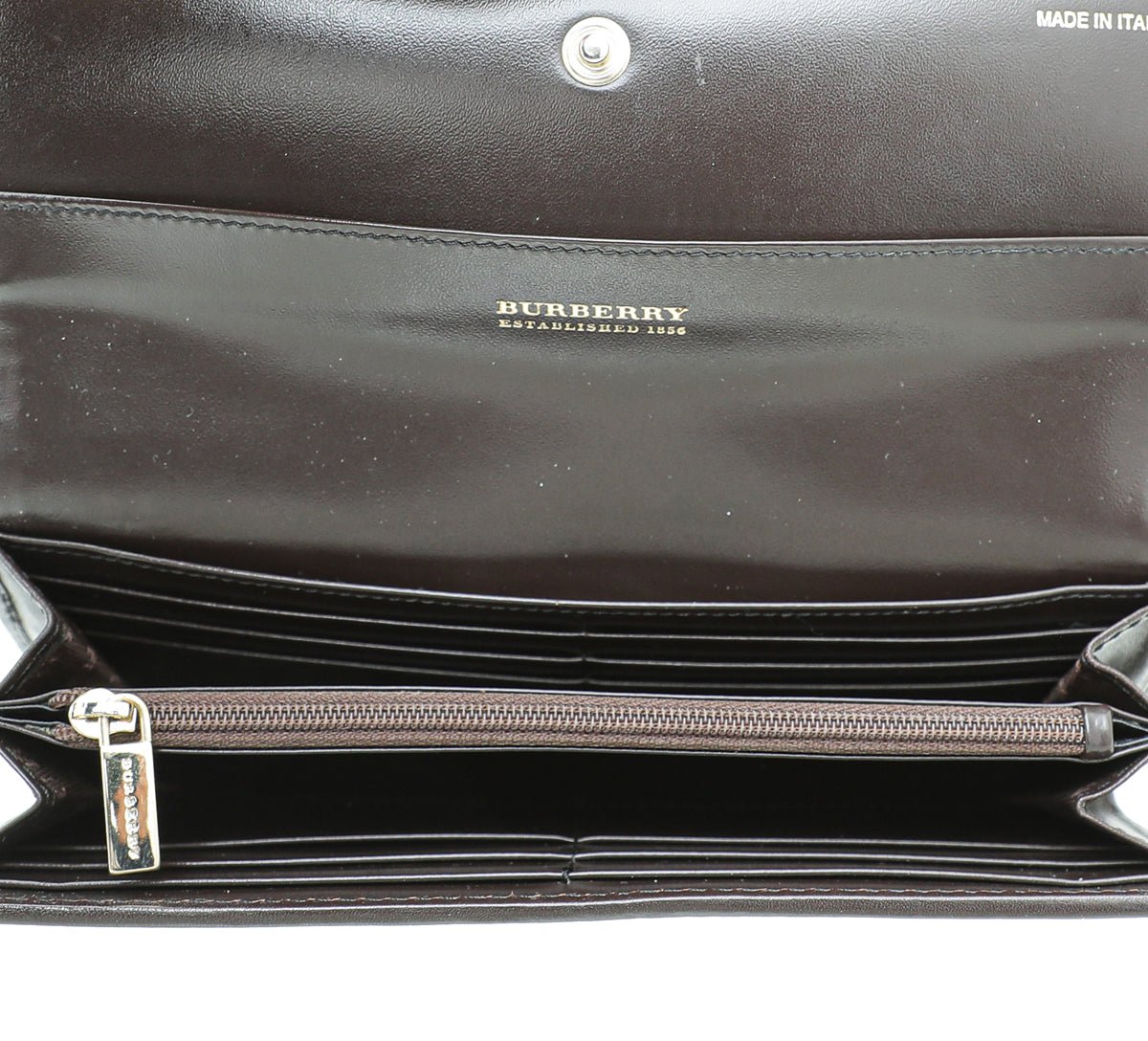 Burberry Bicolor Haymarket Flap Wallet-Burberry-THE CLOSET