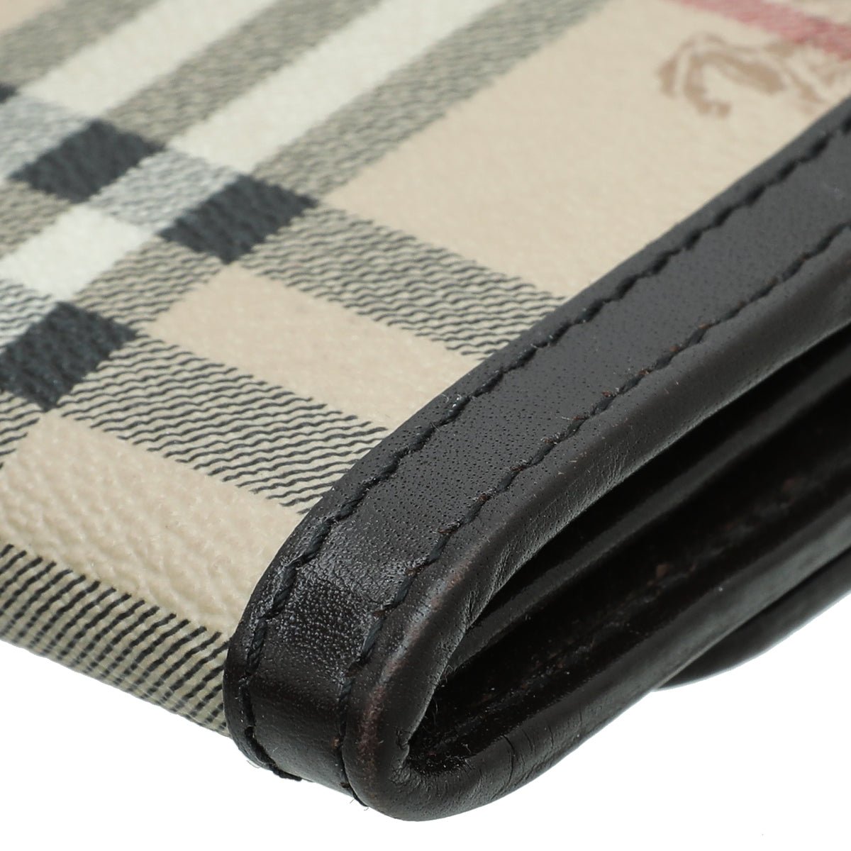 Burberry Bicolor Haymarket Flap Wallet-Burberry-THE CLOSET