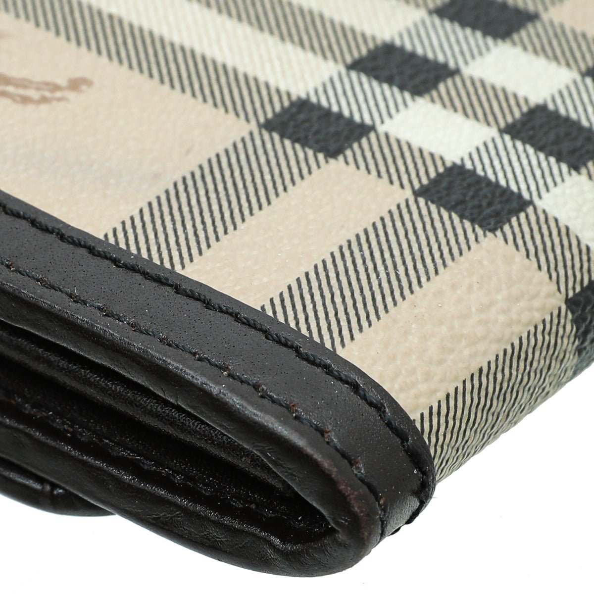 Burberry Bicolor Haymarket Flap Wallet-Burberry-THE CLOSET