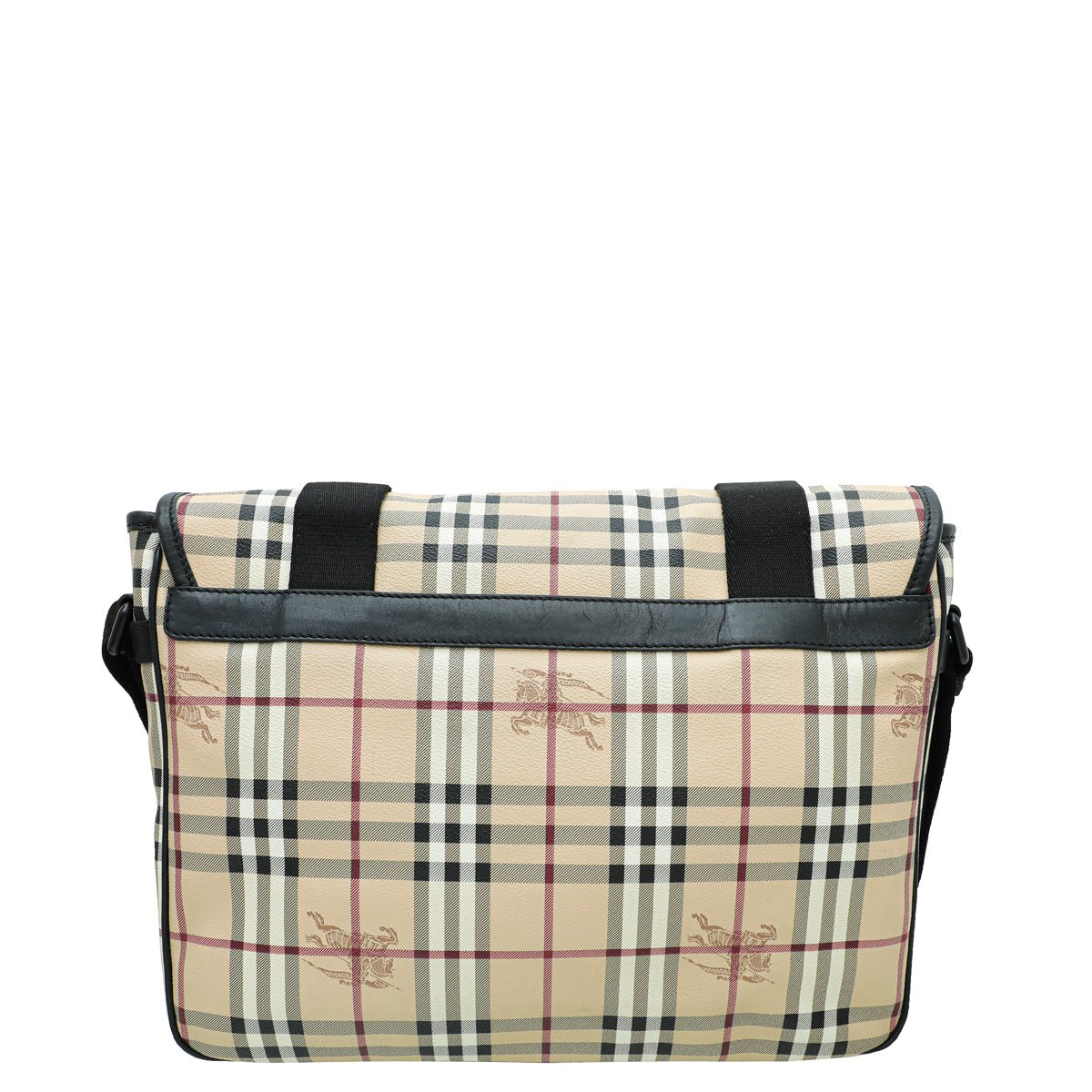 Burberry Bicolor Haymarket Messenger Bag