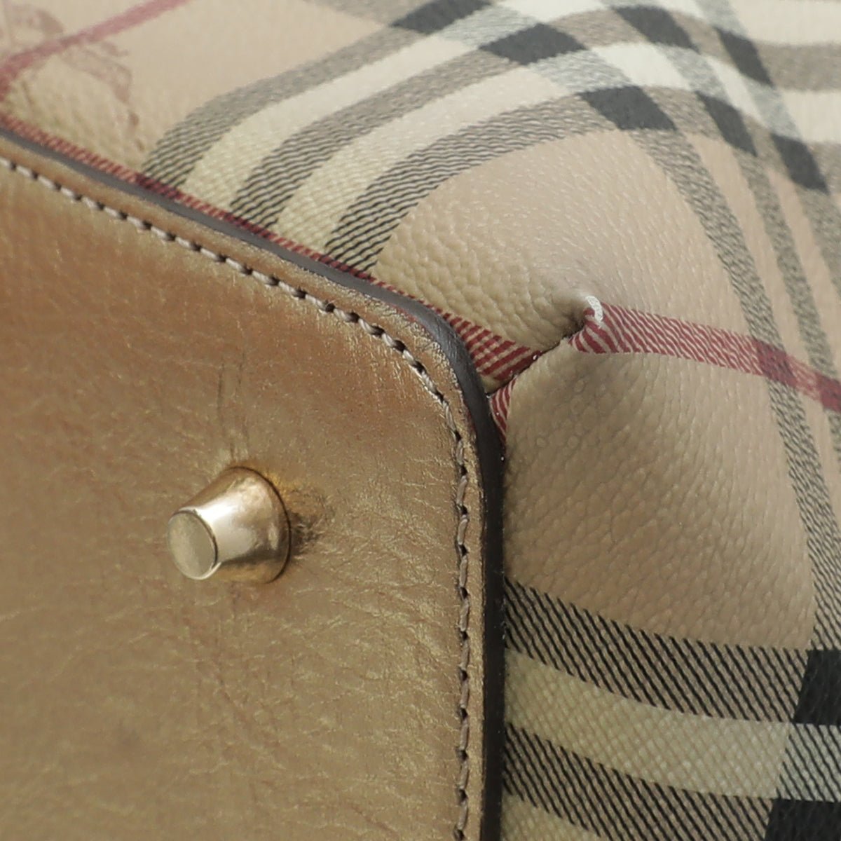 Burberry Bicolor Haymarket Thornley Satchel Bag-Burberry-THE CLOSET