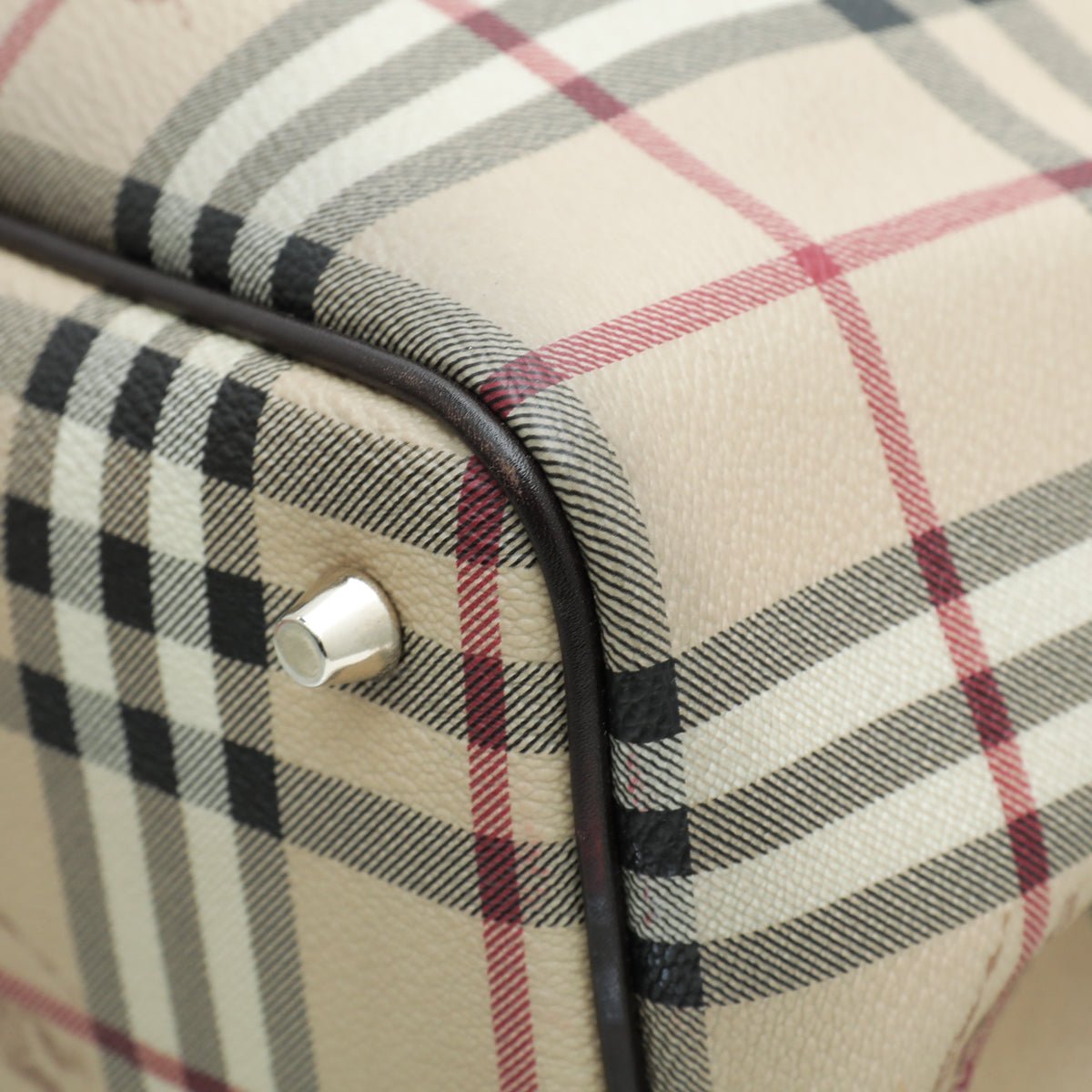 Burberry Bicolor Haymarket Tote Bag-Burberry-THE CLOSET