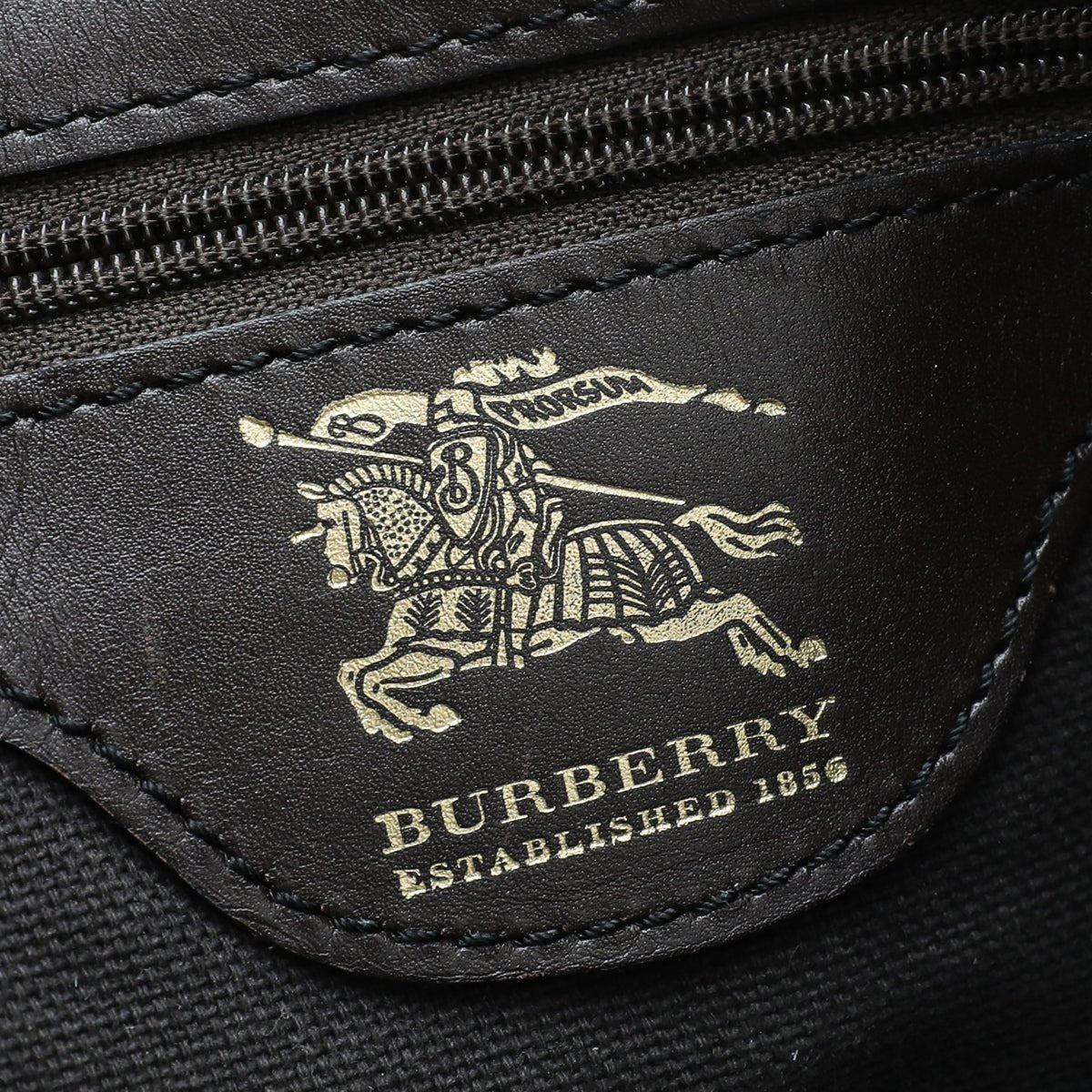 Burberry Bicolor Haymarket Tote Bag-Burberry-THE CLOSET