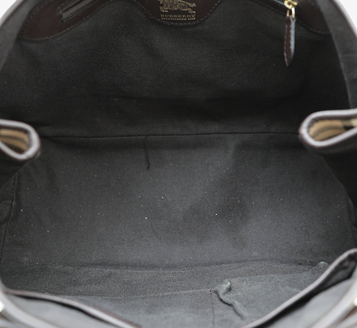 Burberry Bicolor Haymarket Tote Bag-Burberry-THE CLOSET