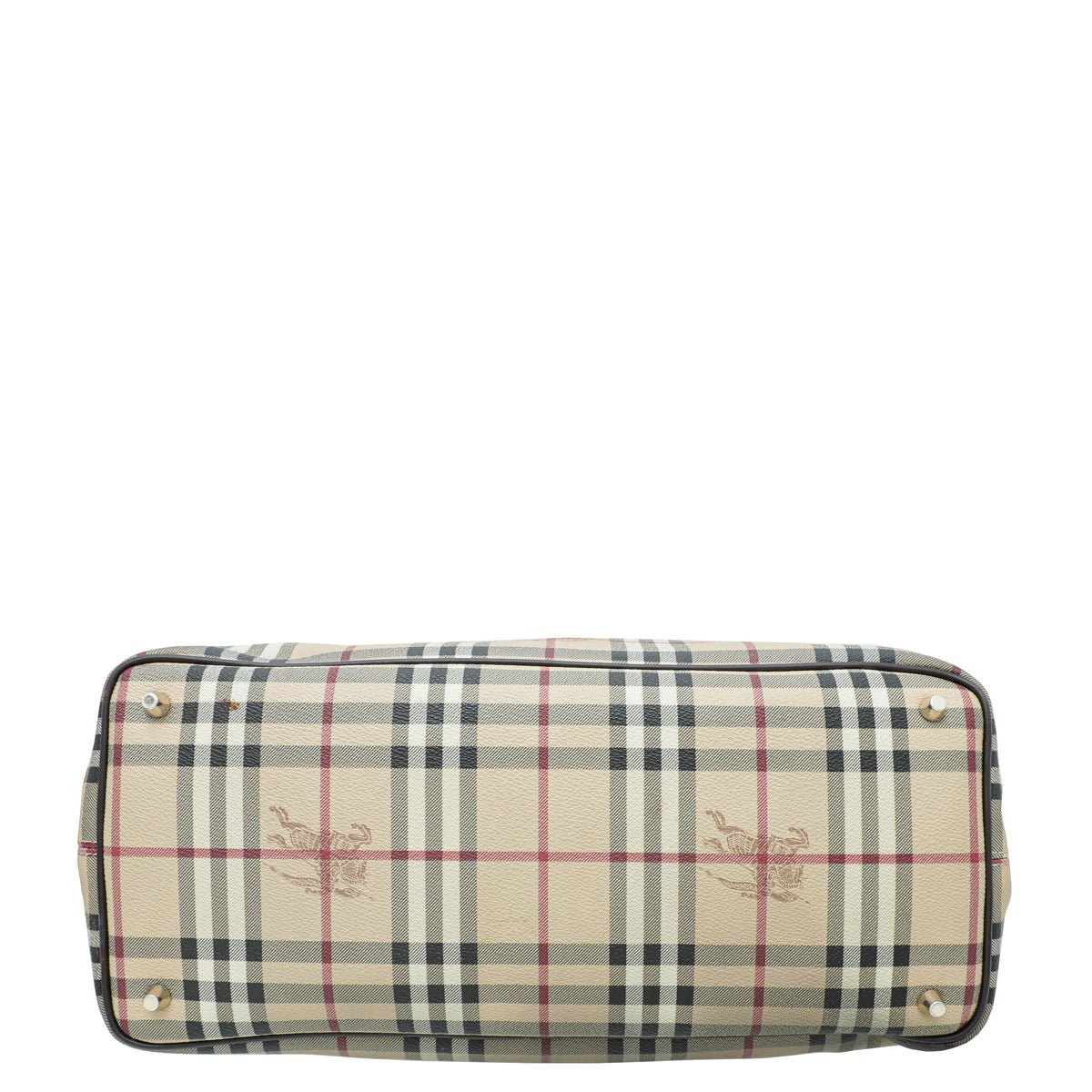 Burberry Bicolor Haymarket Tote Bag-Burberry-THE CLOSET