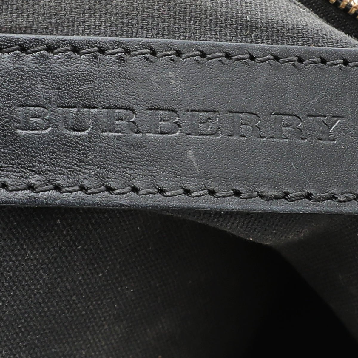 Burberry Bicolor House check Bridle Bowling Bag-Burberry-THE CLOSET