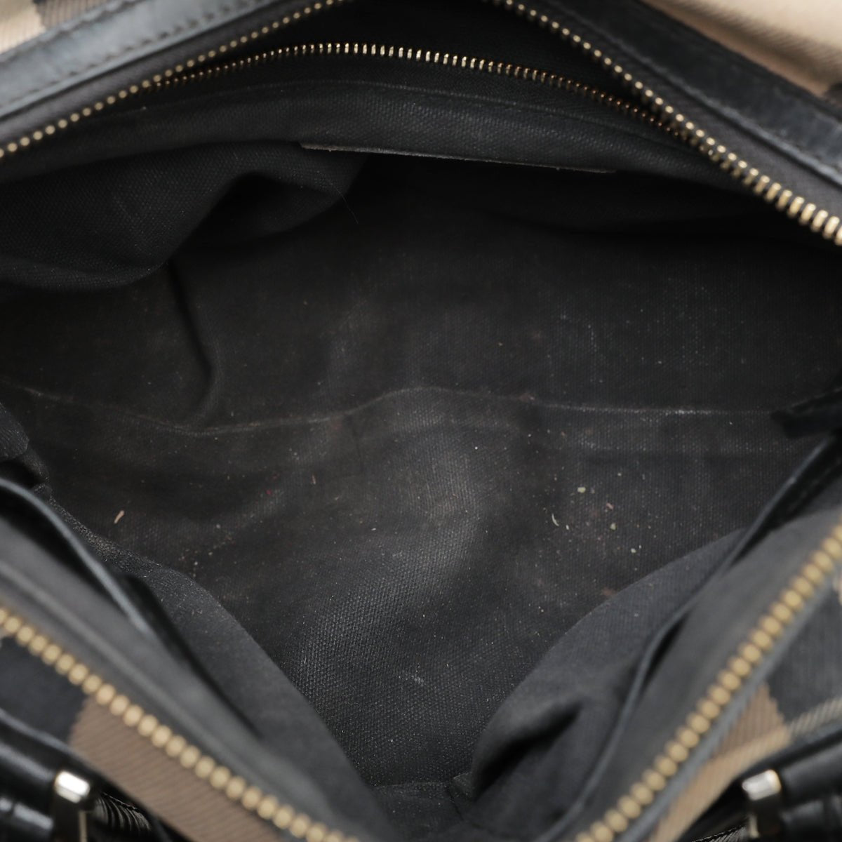 Burberry Bicolor House check Bridle Bowling Bag-Burberry-THE CLOSET