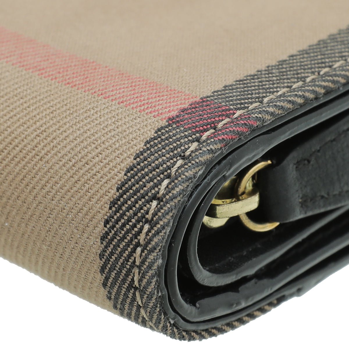 Burberry Bicolor House Check French Wallet-Burberry-THE CLOSET