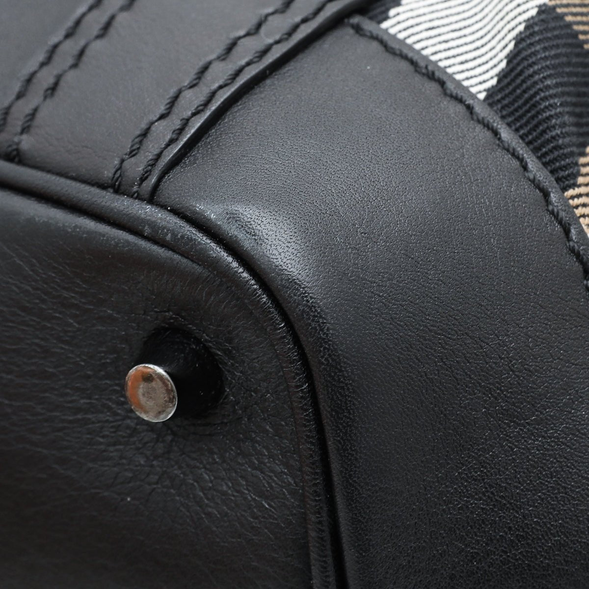 Burberry Bicolor Housecheck Beaton Bag-Burberry-THE CLOSET