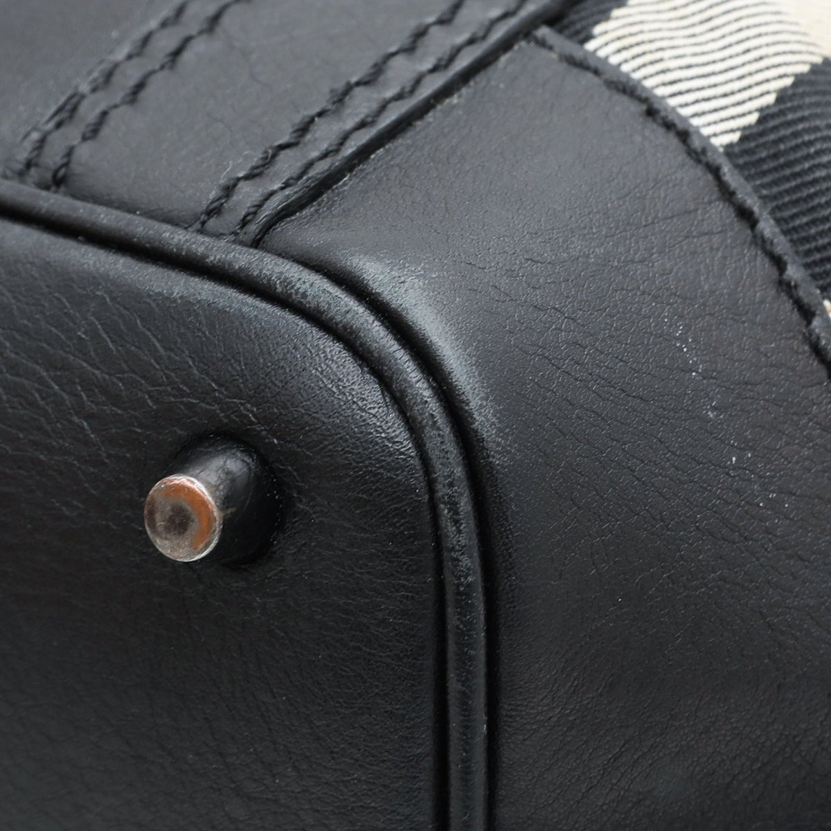 Burberry Bicolor Housecheck Beaton Bag-Burberry-THE CLOSET