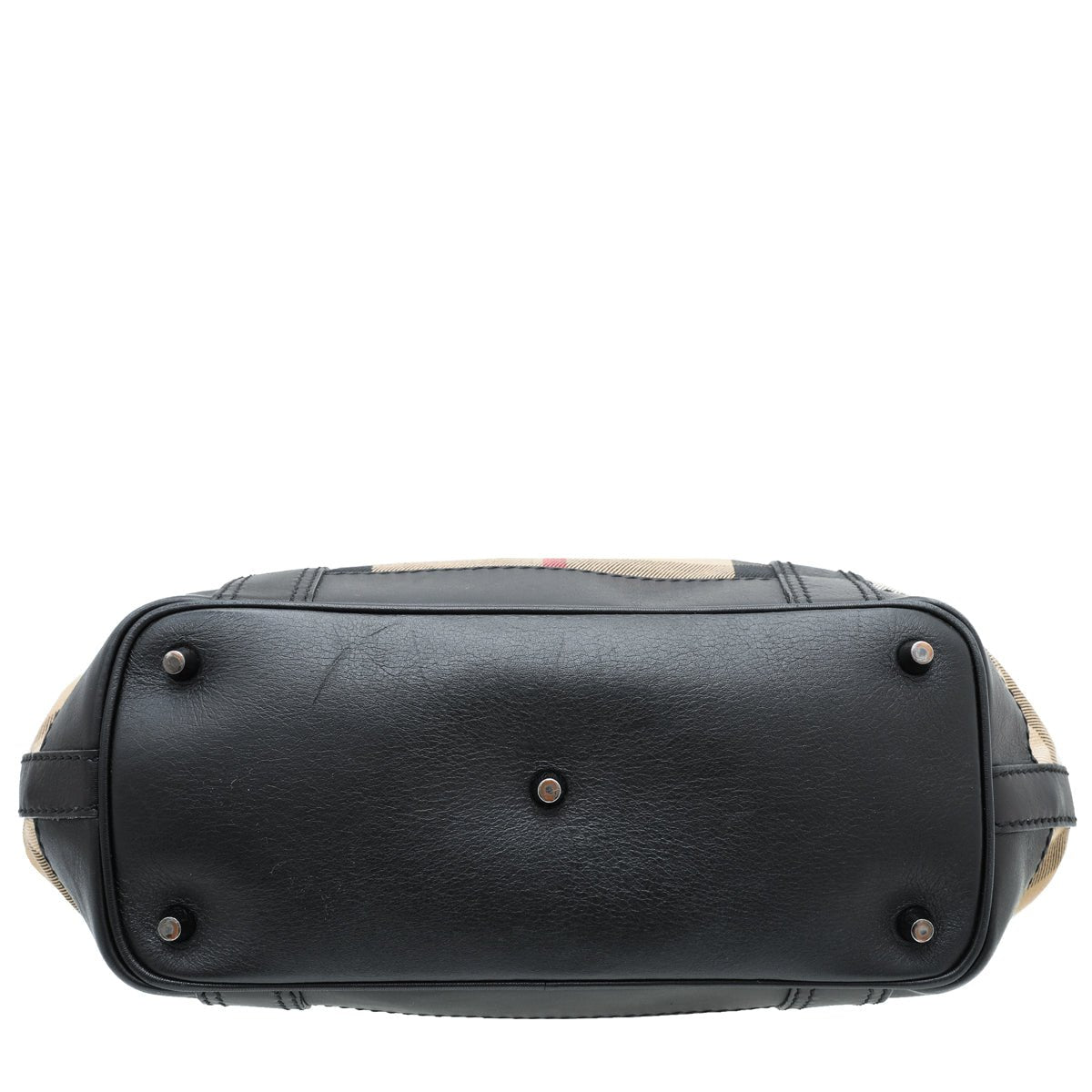 Burberry Bicolor Housecheck Beaton Bag-Burberry-THE CLOSET