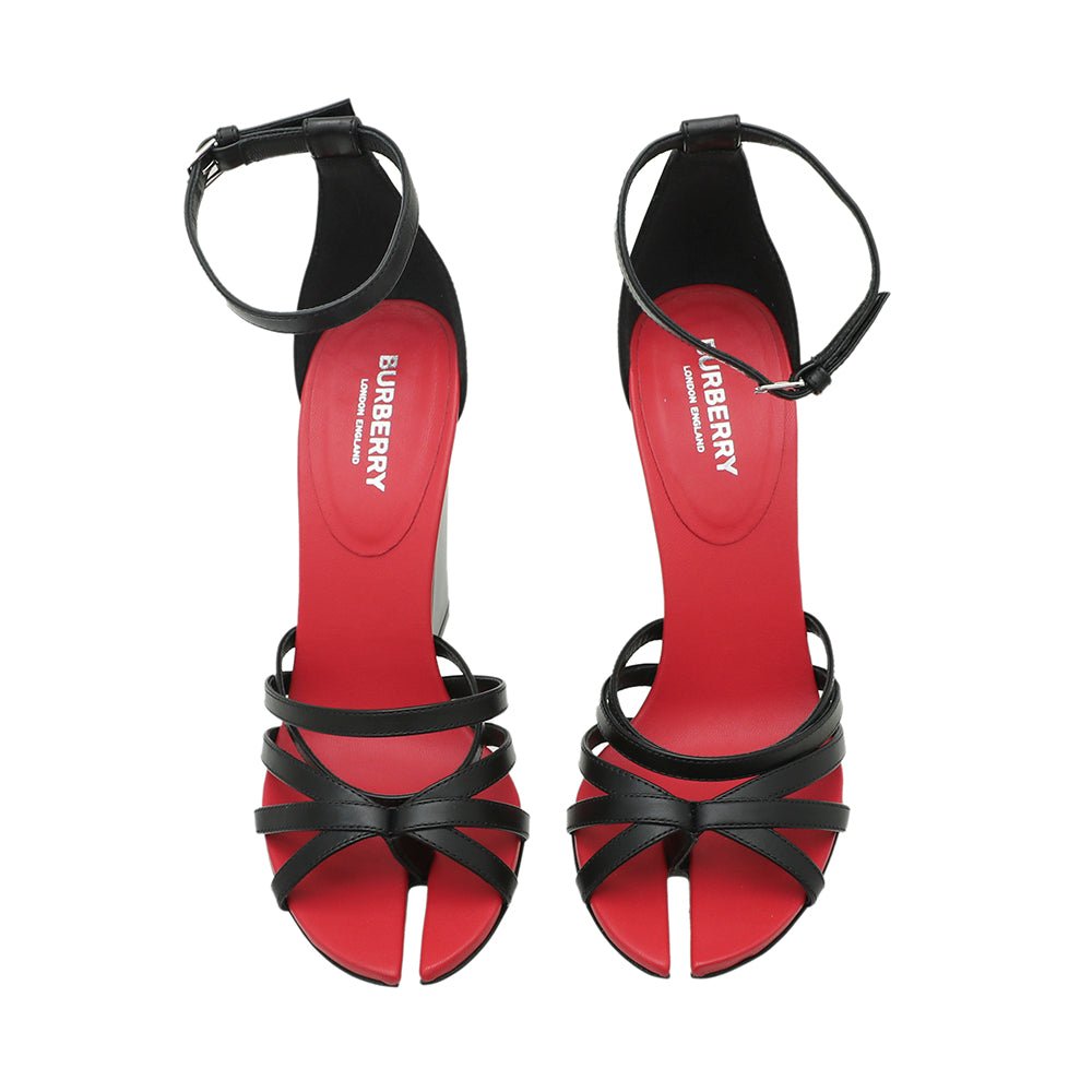 Burberry Bicolor Hove Ankle Strap Sandals 36-Burberry-THE CLOSET