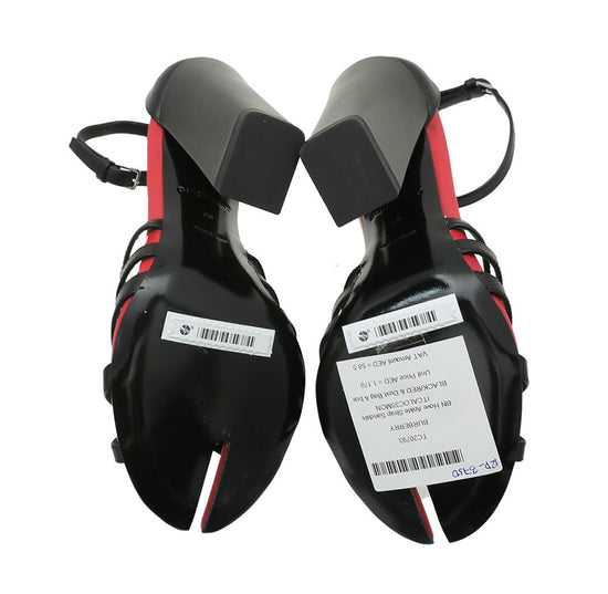 Burberry - Burberry Bicolor Hove Ankle Strap Sandals 36 | The Closet