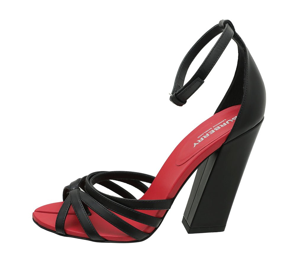 Burberry Bicolor Hove Ankle Strap Sandals 36-Burberry-THE CLOSET