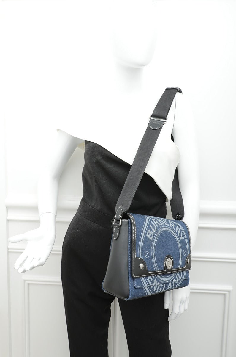 Burberry Bicolor Logo Graphic Note Crossbody Bag-Burberry-THE CLOSET