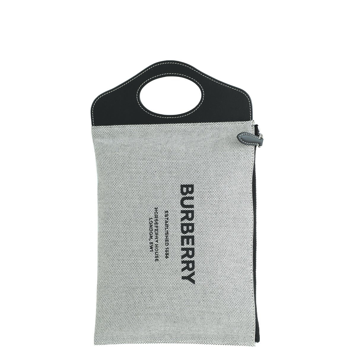 Burberry Bicolor Logo Pocket Handle Pouch-Burberry-THE CLOSET