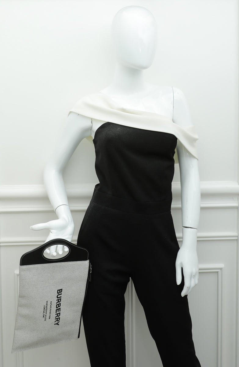 Burberry Bicolor Logo Pocket Handle Pouch-Burberry-THE CLOSET