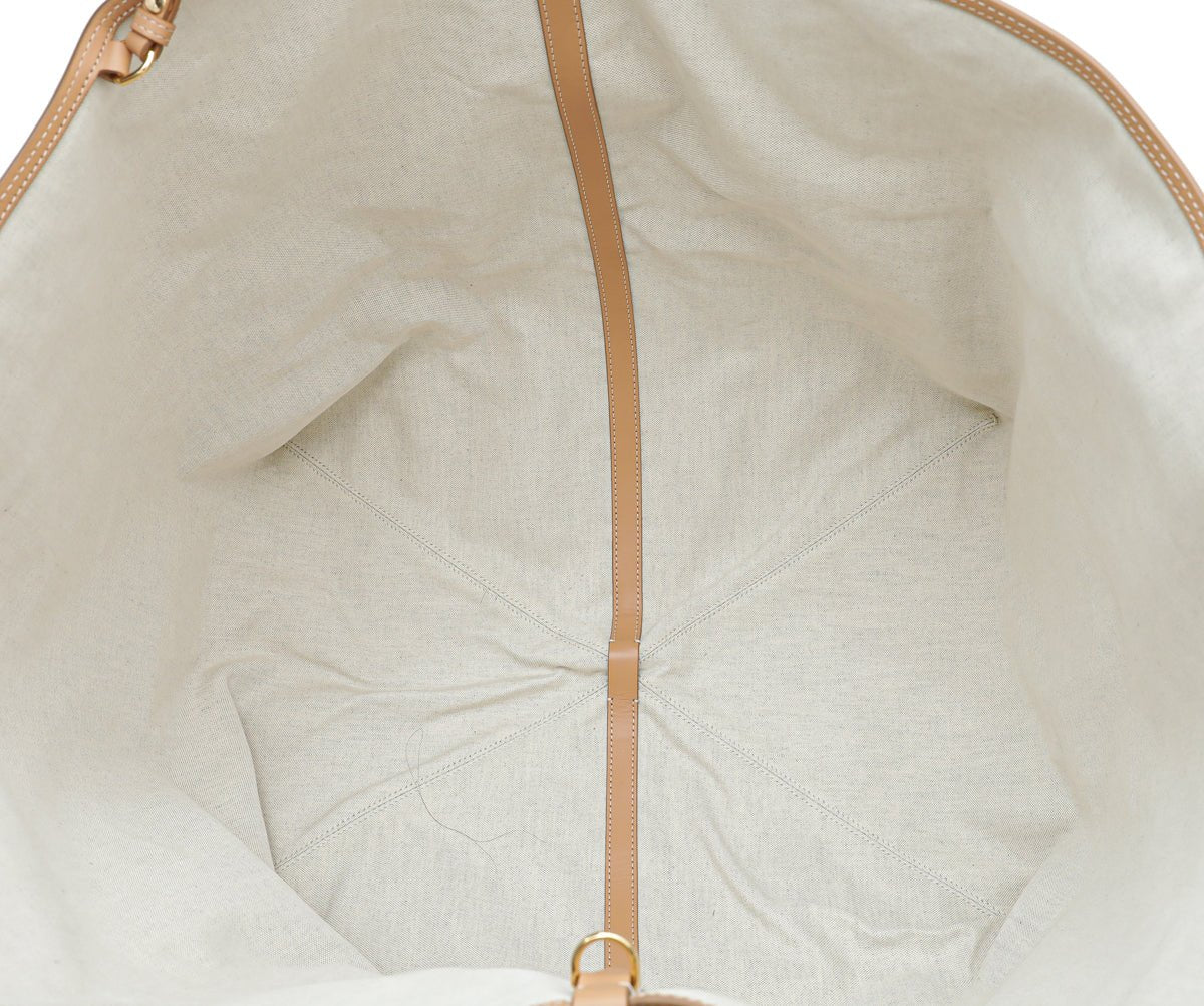 Burberry Bicolor Logo XL Beach Tote Bag-Burberry-THE CLOSET