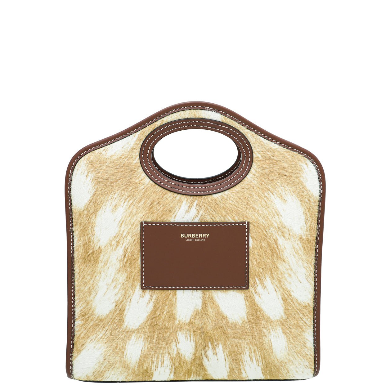 Burberry Bicolor Mini Calf Hair Pocket Bag-Burberry-THE CLOSET