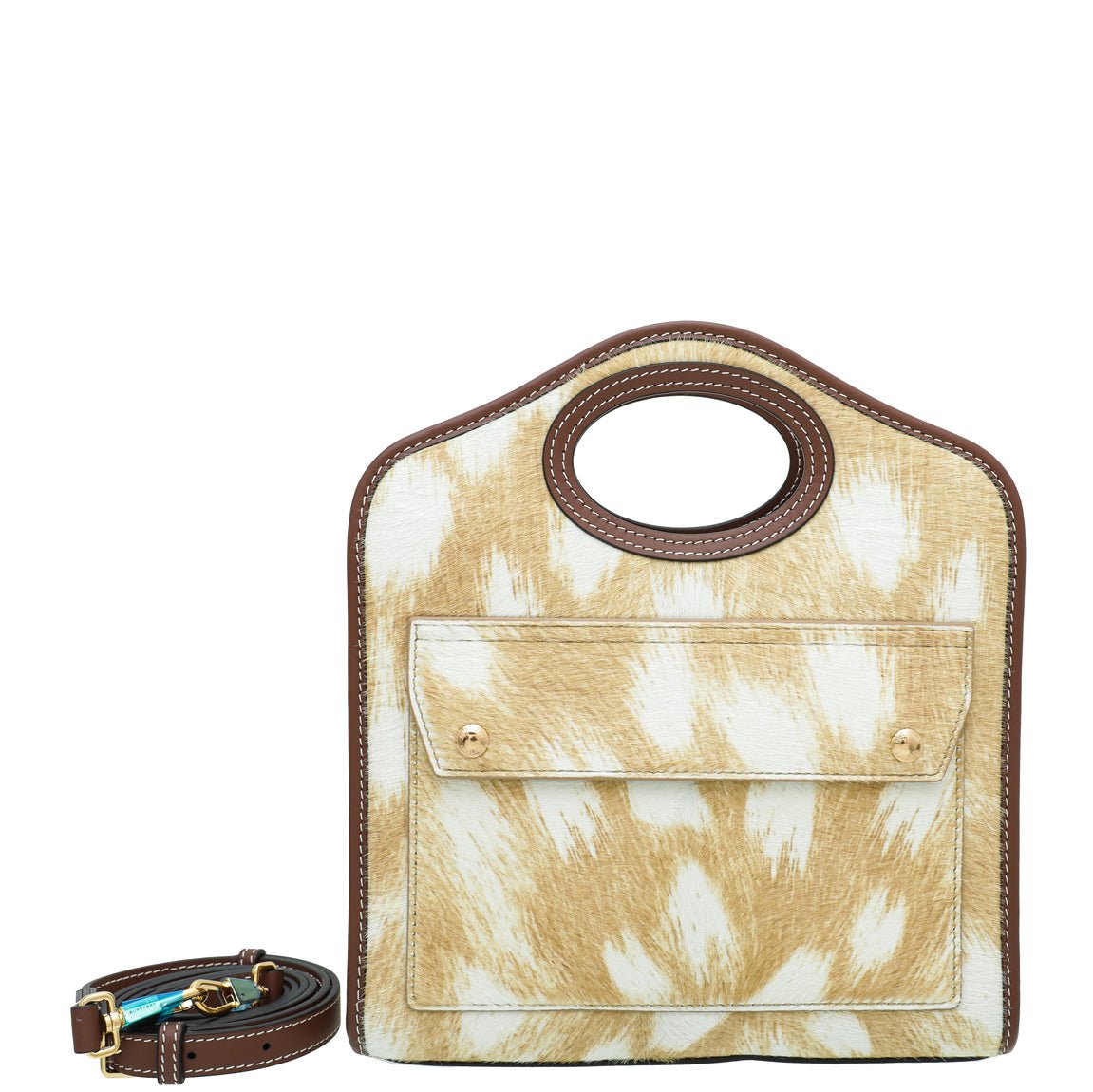 Burberry Bicolor Mini Calf Hair Pocket Bag-Burberry-THE CLOSET