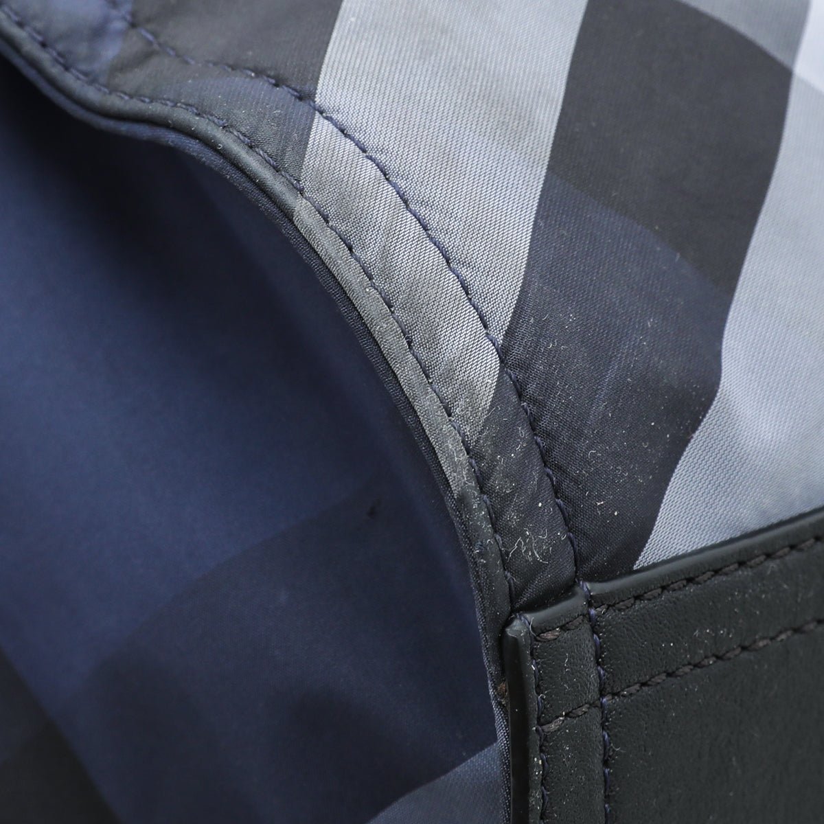 Burberry Bicolor Nova Check Buckleigh Packable Tote Bag-Burberry-THE CLOSET