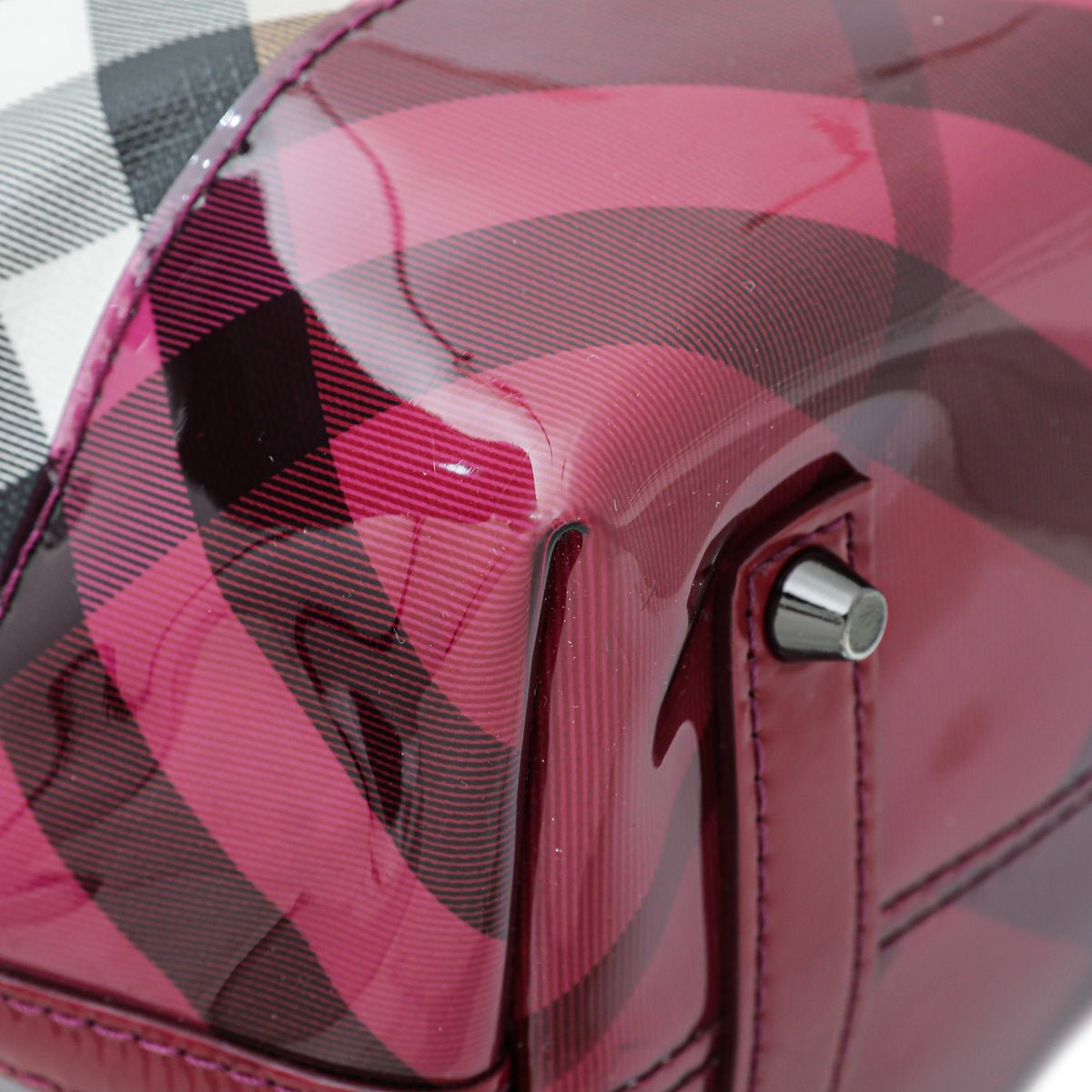 Burberry Bicolor Nova Check PVC Tote Bag-Burberry-THE CLOSET