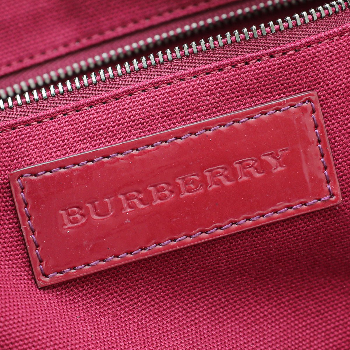 Burberry Bicolor Nova Check PVC Tote Bag-Burberry-THE CLOSET