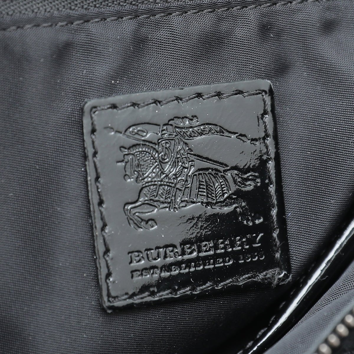 Burberry Bicolor Nylon Beat Check Lowry Bag-Burberry-THE CLOSET