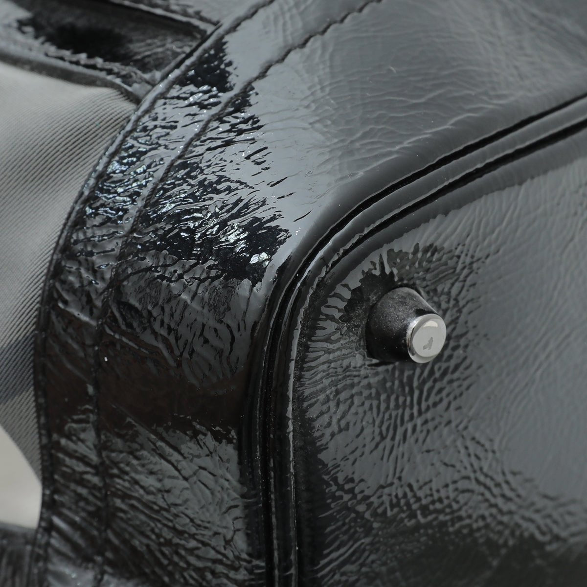 Burberry Bicolor Nylon Beat Check Lowry Bag-Burberry-THE CLOSET