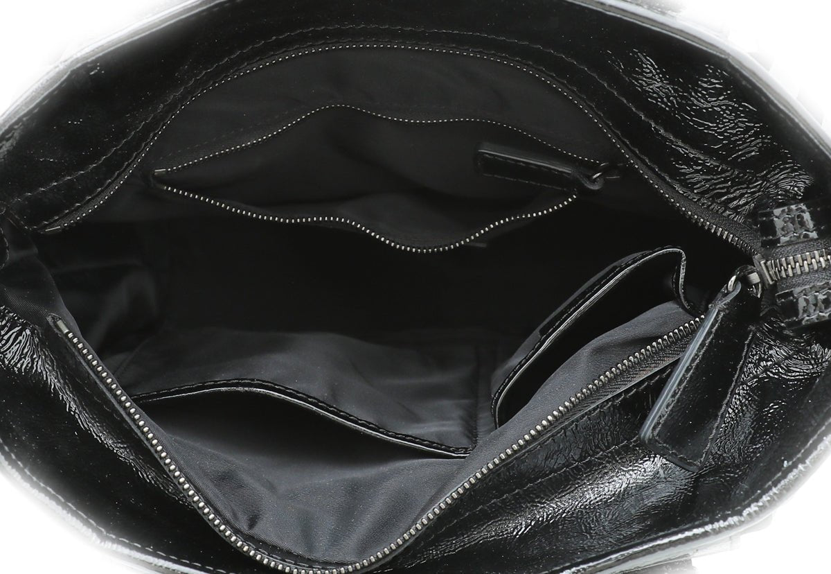 Burberry Bicolor Nylon Beat Check Lowry Bag-Burberry-THE CLOSET