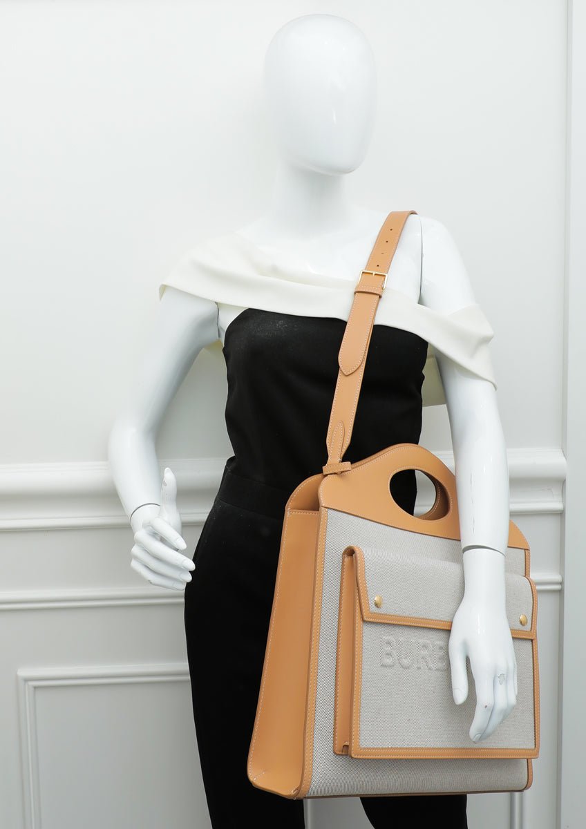 Burberry Bicolor Pocket Bag-Burberry-THE CLOSET